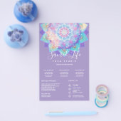 Prospectus 14 Cm X 21,6 Cm Dévotion légère Mandala Lilac Intro | Services (Simple)