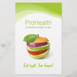 Prospectus 14 Cm X 21,6 Cm Diététiste / Nutritionniste / Entraîneur personnel