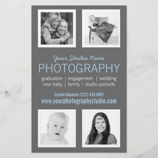 Prospectus 14 Cm X 21,6 Cm Document professionnel Pro Photographe (Devant)