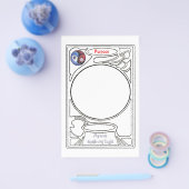 Prospectus 14 Cm X 21,6 Cm Doodling sur le symbole de l'objet (Simple)