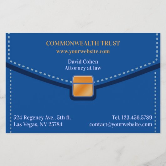 Prospectus 14 Cm X 21,6 Cm Dossier juridique (Devant)