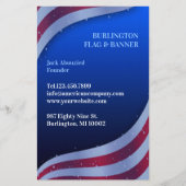 Prospectus 14 Cm X 21,6 Cm Drapeau américain (Devant)