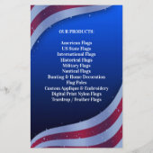 Prospectus 14 Cm X 21,6 Cm Drapeau américain (Dos)