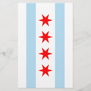 Prospectus 14 Cm X 21,6 Cm Drapeau de Chicago