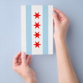 Prospectus 14 Cm X 21,6 Cm Drapeau de Chicago (Poignée)