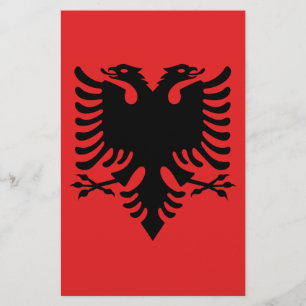 Prospectus 14 Cm X 21,6 Cm Drapeau de l'Albanie
