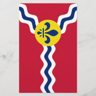 Prospectus 14 Cm X 21,6 Cm Drapeau de St. Louis, Missouri