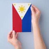 Prospectus 14 Cm X 21,6 Cm Drapeau des Philippines Drapeau philippin (Poignée)