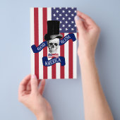 Prospectus 14 Cm X 21,6 Cm Drapeau patriotique américain (Poignée)