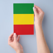 Prospectus 14 Cm X 21,6 Cm Drapeau rastafarien Rasta Ethiopie (Poignée)