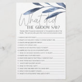 Prospectus 14 Cm X 21,6 Cm Dusty Blue Flowers Jeu La Chambre dirait (Devant)