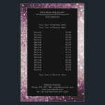 Prospectus 14 Cm X 21,6 Cm Elegant Argent Lila<br><div class="desc">Un design élégant et raffiné avec une image numérique de paillettes d'argent. Attention: Lors de la fabrication,  il n'est pas fait usage d'une feuille authentique,  mais seulement d'une impression complète de la couleur. Ajoutez vos données,  votre logo,  vos détails d'entreprise et vos photos en minutes.</div>