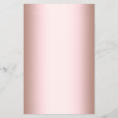 Prospectus 14 Cm X 21,6 Cm Elégant ciseaux d'or rose moderne coiffeur (Dos)