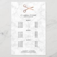 Elégant ciseaux d'or rose moderne coiffeur