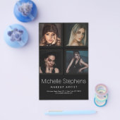 Prospectus 14 Cm X 21,6 Cm Élégant maquillage photo collage et style cheveux (Simple)