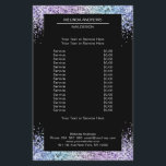 Prospectus 14 Cm X 21,6 Cm Elégant Salon de Parties scintillant des deux côté<br><div class="desc">Un design élégant et raffiné avec une image numérique en verre argenté-lilas. Note : Le processus de production n'utilise pas de film réel,  seule la couleur est imprimée à fond. Ajoutez vos données,  logo,  détails de l'entreprise et photos en quelques minutes.</div>