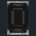 Prospectus 14 Cm X 21,6 Cm Elegant Silver Glitter  both sides Flyer<br><div class="desc">An elegant and refined design with a digital image made of silver-lilac glass. Note: The production process does not use a real film,  only the color is printed thoroughly. Add your data,  logo,  company details and pictures in minutes.</div>
