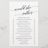 Prospectus 14 Cm X 21,6 Cm Élégante Calligraphie Noire Voudrait-Elle Plutôt J (Devant)