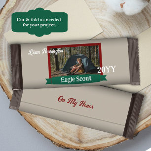 Prospectus 14 Cm X 21,6 Cm Emballage de barre de chocolat Eagle Scout vert, B