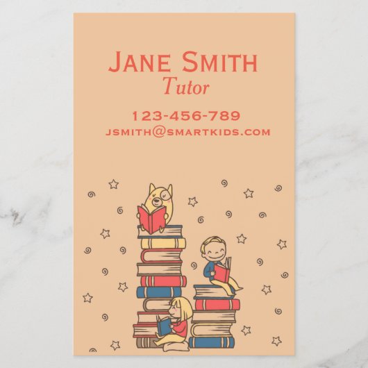 Prospectus 14 Cm X 21,6 Cm Enseignant de lecture indépendant ou enseignant po (Devant)