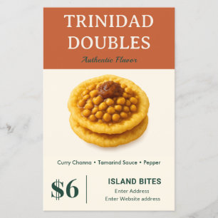 Prospectus 14 Cm X 21,6 Cm Entreprise Petits Doubles de Trinidad Authentiques