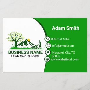 Prospectus 14 Cm X 21,6 Cm Entretien de pelouse professionnel Travaux de jard