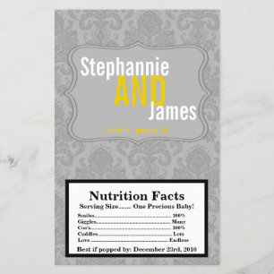 Prospectus 14 Cm X 21,6 Cm Enveloppeur de maïs pop à micro-ondes Dentelle gri