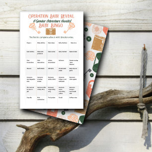 Prospectus 14 Cm X 21,6 Cm Escape Room Genre Révéler Baby Bingo