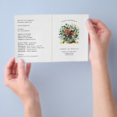 Prospectus 14 Cm X 21,6 Cm Eucalyptus Programme de mariage PHOTO PAPIER vert (Poignée)