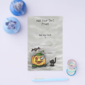 Prospectus 14 Cm X 21,6 Cm Fantôme, Chat, Chat et Citrouille, Bonne Halloween (Simple)