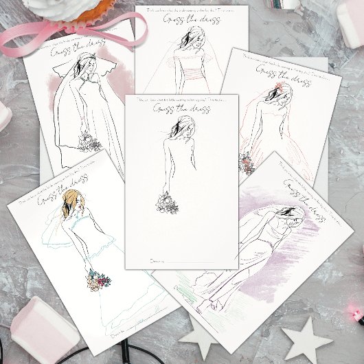 Prospectus 14 Cm X 21,6 Cm Fête des mariées Jeu Devine La Robe