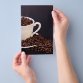Prospectus 14 Cm X 21,6 Cm Fèves de café (Poignée)