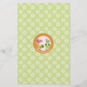 Prospectus 14 Cm X 21,6 Cm Fiche de Baby shower de la grenouille (Dos)