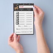 Prospectus 14 Cm X 21,6 Cm Fiche de Noël de vacances Bunco (Poignée)