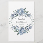 Prospectus 14 Cm X 21,6 Cm Fleurs Bleues Dusty Jeu Où Étions-Nous (Dos)