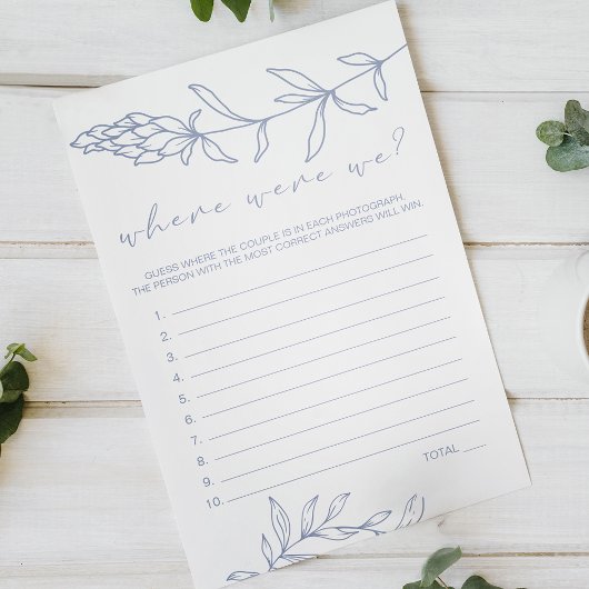 Prospectus 14 Cm X 21,6 Cm Fleurs Perdues Jeu Où Étions-Nous