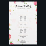 Prospectus 14 Cm X 21,6 Cm Flore d'aquarelle vintage Flore de l'artisanat Des<br><div class="desc">Coordonner avec le modèle Vintage de carte d'affaires Florals Craft Designer II à 12 h 01. Une illustration florale délicate et colorée d'aquarelle est combinée à votre nom ou nom d'entreprise dans un traitement de type élégant sur ce modèle unique. Cette expression artistique est très appréciée des artisans, des designers...</div>