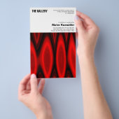 Prospectus 14 Cm X 21,6 Cm Flyer Art Exhibition (Poignée)