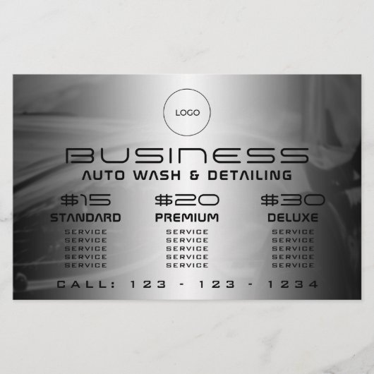 Prospectus 14 Cm X 21,6 Cm Flyer automobile moderne et élégant (Devant)