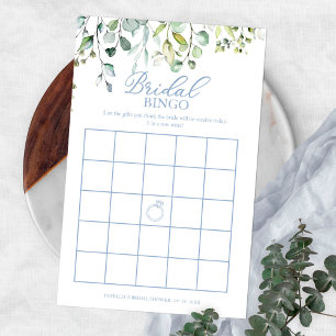 Prospectus 14 Cm X 21,6 Cm Flyer de Bingo pour Baby Shower avec Eucalyptus et