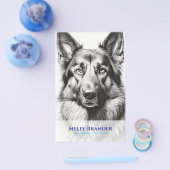 Prospectus 14 Cm X 21,6 Cm Flyer de chien de berger chic (Simple)