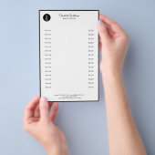 Prospectus 14 Cm X 21,6 Cm Flyer de coiffeur (Poignée)