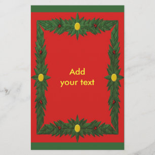 Prospectus 14 Cm X 21,6 Cm Flyer de décoration de Noël