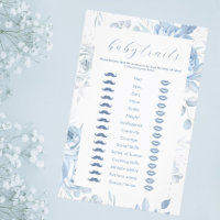 Flyer de jeu de caractéristiques de bébé floral bl