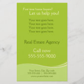 Prospectus 14 Cm X 21,6 Cm Flyer de l'Agence immobilière (Dos)