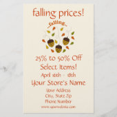 Prospectus 14 Cm X 21,6 Cm Flyer de vente d'automne (Devant)