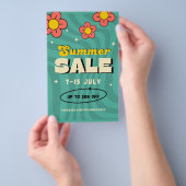 Prospectus 14 Cm X 21,6 Cm Flyer de vente d'été (Poignée)