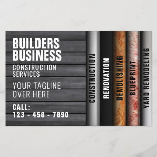 Prospectus 14 Cm X 21,6 Cm Flyer inspiré de construction des couches murales