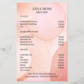 Prospectus 14 Cm X 21,6 Cm Flyer Parties scintillant Or moderne (Dos)