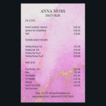 Prospectus 14 Cm X 21,6 Cm Flyer Parties scintillant or Watercolor moderne<br><div class="desc">Moderne,  Aquarelle,  Flyer Parties scintillant Or. des deux côtés. Conçu pour les designers,  stylistes,  salons,  coiffeurs et maquilleurs,  les artistes de clous et Lash,  centre de bien-être et plus encore.</div>